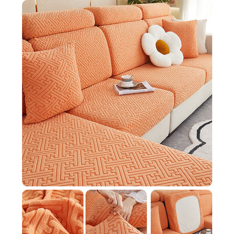 🛋️✨ Stretch Sofa Cushion Covers – Textured Elastic Slipcovers for an Instant Sofa Makeover