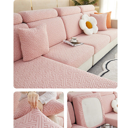 🛋️✨ Stretch Sofa Cushion Covers – Textured Elastic Slipcovers for an Instant Sofa Makeover