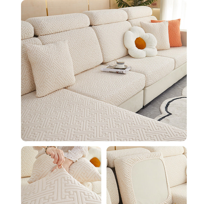 🛋️✨ Stretch Sofa Cushion Covers – Textured Elastic Slipcovers for an Instant Sofa Makeover