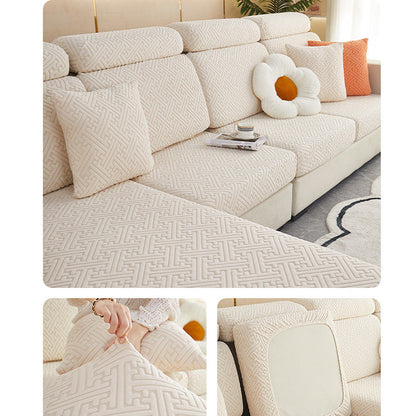 🛋️✨ Stretch Sofa Cushion Covers – Textured Elastic Slipcovers for an Instant Sofa Makeover
