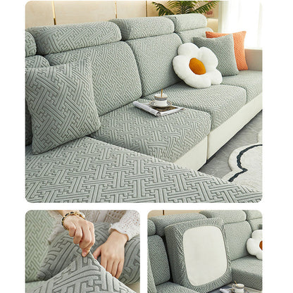 🛋️✨ Stretch Sofa Cushion Covers – Textured Elastic Slipcovers for an Instant Sofa Makeover