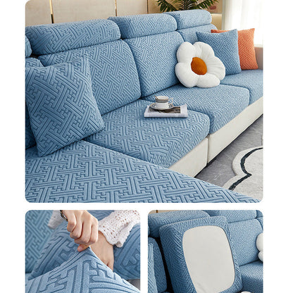 🛋️✨ Stretch Sofa Cushion Covers – Textured Elastic Slipcovers for an Instant Sofa Makeover