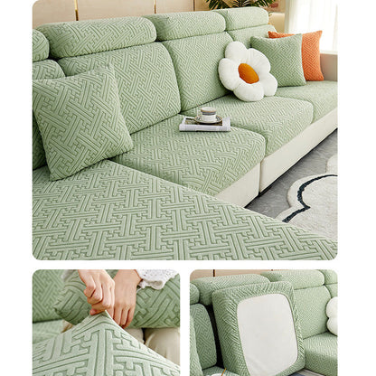 🛋️✨ Stretch Sofa Cushion Covers – Textured Elastic Slipcovers for an Instant Sofa Makeover
