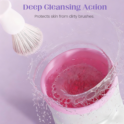 🧼💄 Automatic Makeup Brush Cleaner – 360° Electric Wash & Spin-Dry Beauty Brush Cleaner