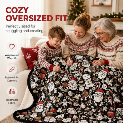 ⏰Family DIY Coloring Blanket for All Ages