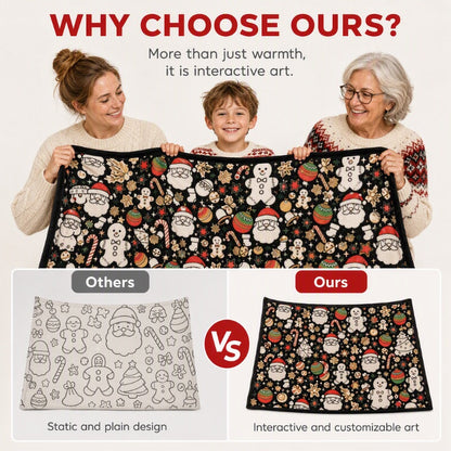 ⏰Family DIY Coloring Blanket for All Ages