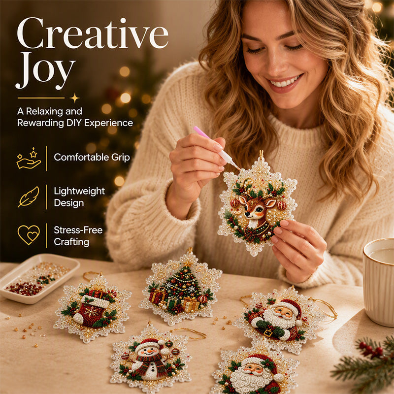 ⏳Limited-time 50% off⏰Christmas DIY Painting Hanging Ornaments Set🥳🎄