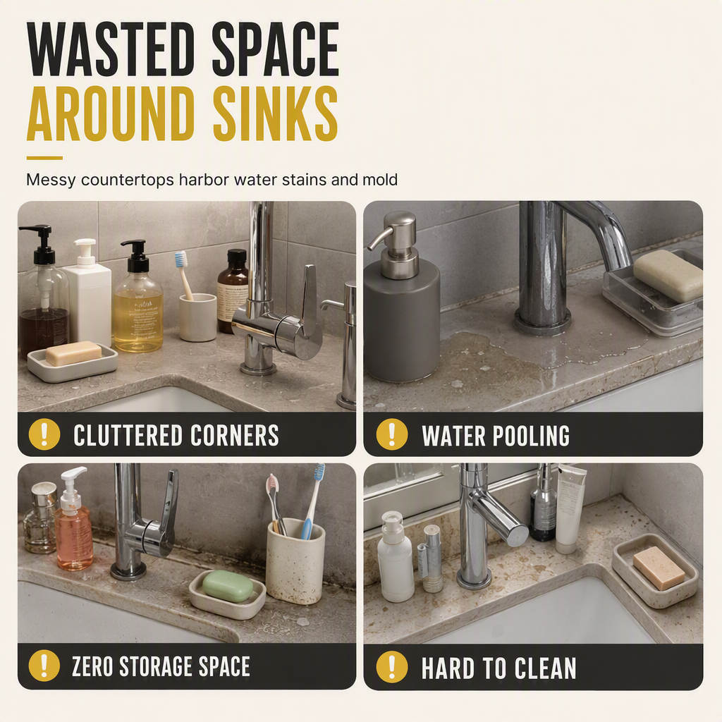 Freestanding Countertop Corner Storage Rack