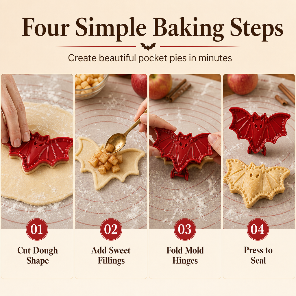 🎃 Halloween Pocket Pie Molds – Create Fun Spooky Treats in Minutes