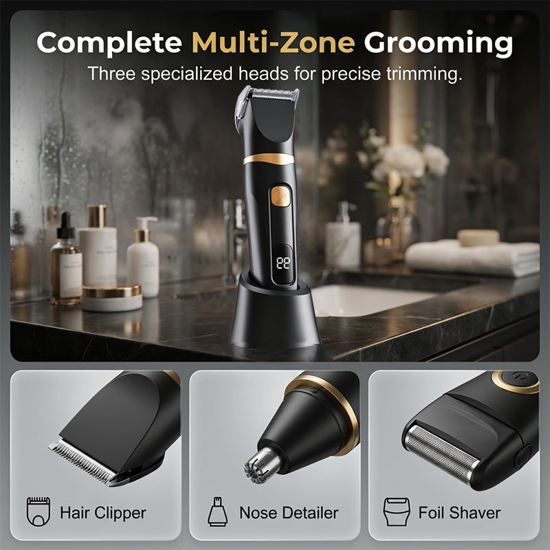 ✂️ 3-in-1 Electric Grooming Kit for Men & Women