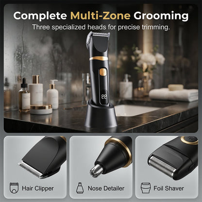 ✂️ 3-in-1 Electric Grooming Kit for Men & Women