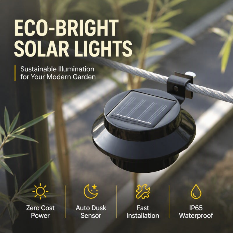 Outdoor Waterproof Solar LED Gutter Wall Lights