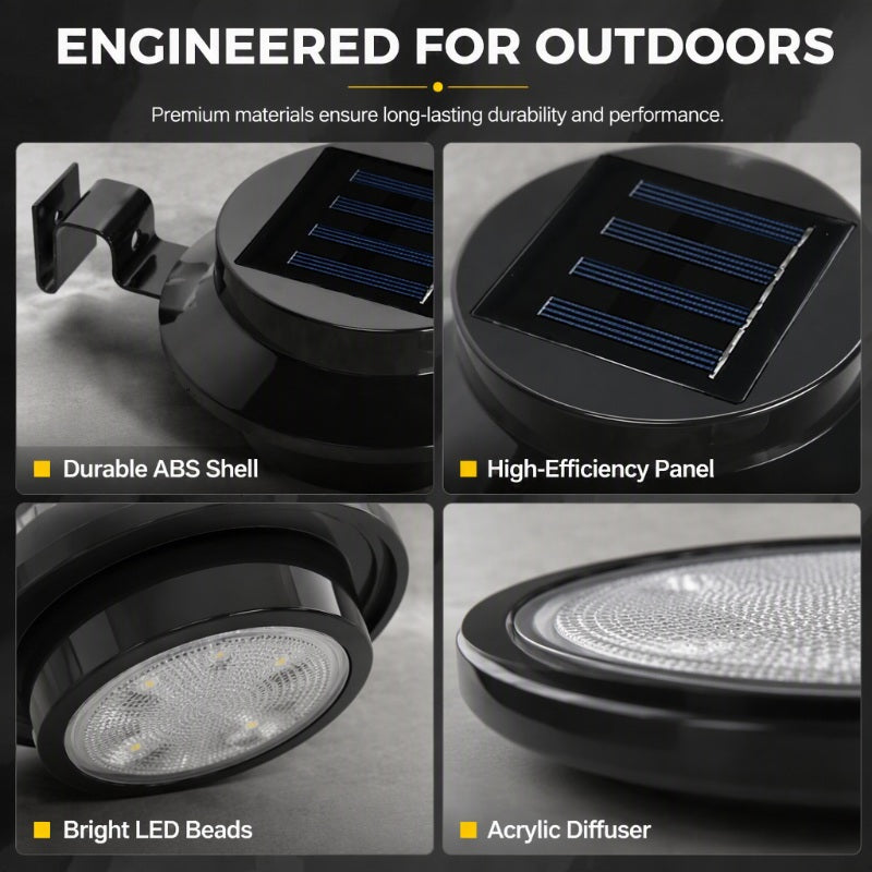 Outdoor Waterproof Solar LED Gutter Wall Lights