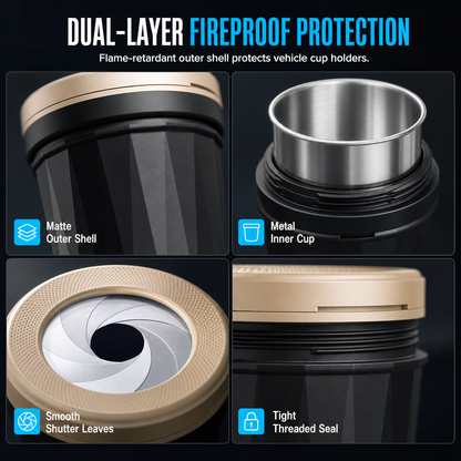 Multifunctional Car Ashtray with Lid