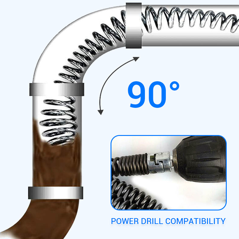 Electric Drill- Drived Drain Dredging Spring