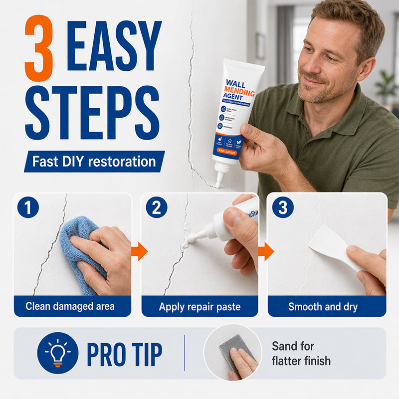 Easy-Apply Quick-Drying Wall Repair Paste