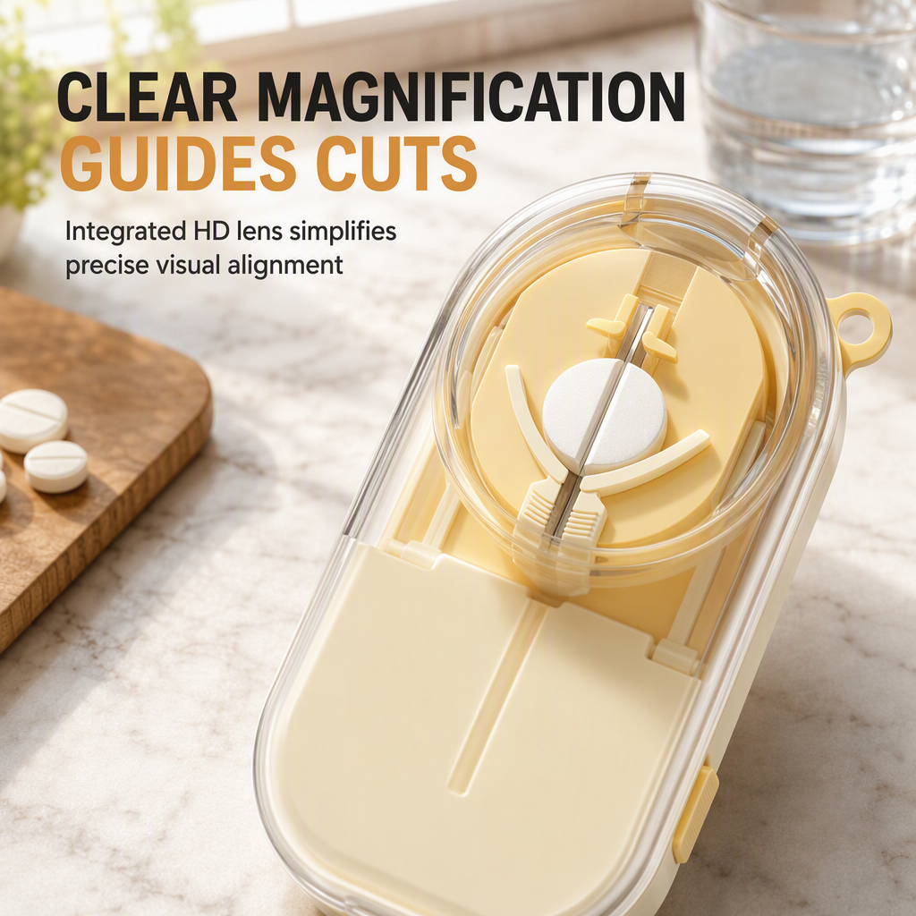 🎉Limited Sale 50% OFF🎉Portable Magnetic Pill Cutter & Splitter