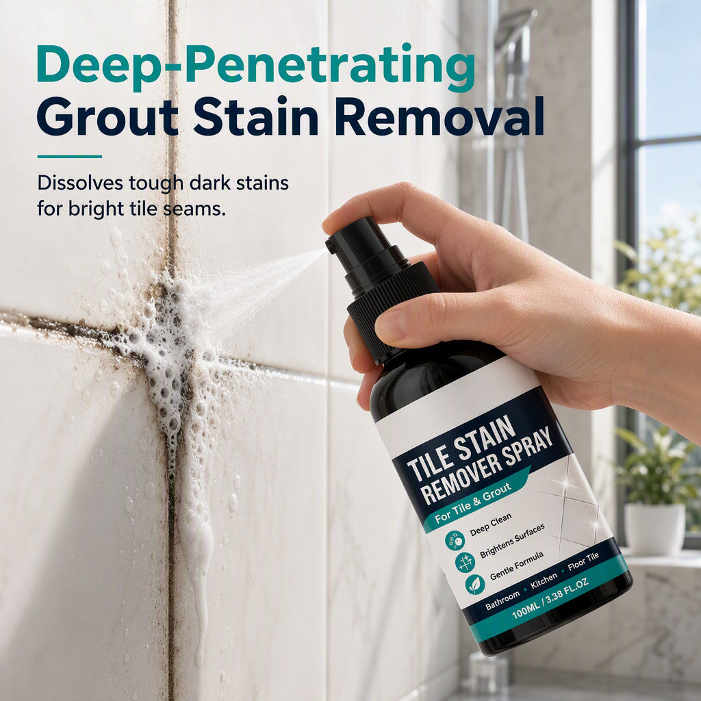 🧼🎯 Grout Cleaning Spray – Easy Care for Tile Lines & Damp-Area Stains