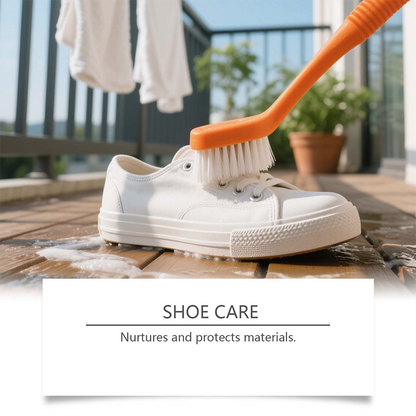 Water-Free White Shoe Cleaning Cream with Sponge