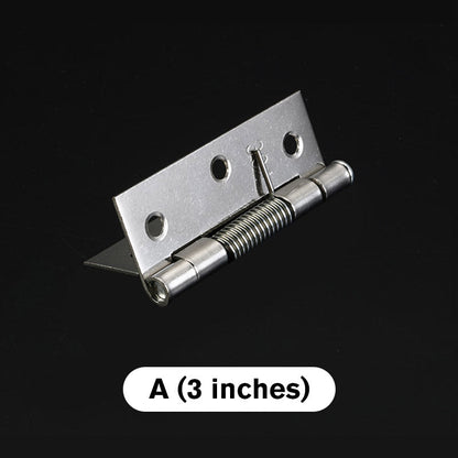 🚪✨ Stainless Steel Self-Closing Door Hinge – Built-In Spring Mechanism, Durable & Easy to Install for Home, Cabinet & DIY