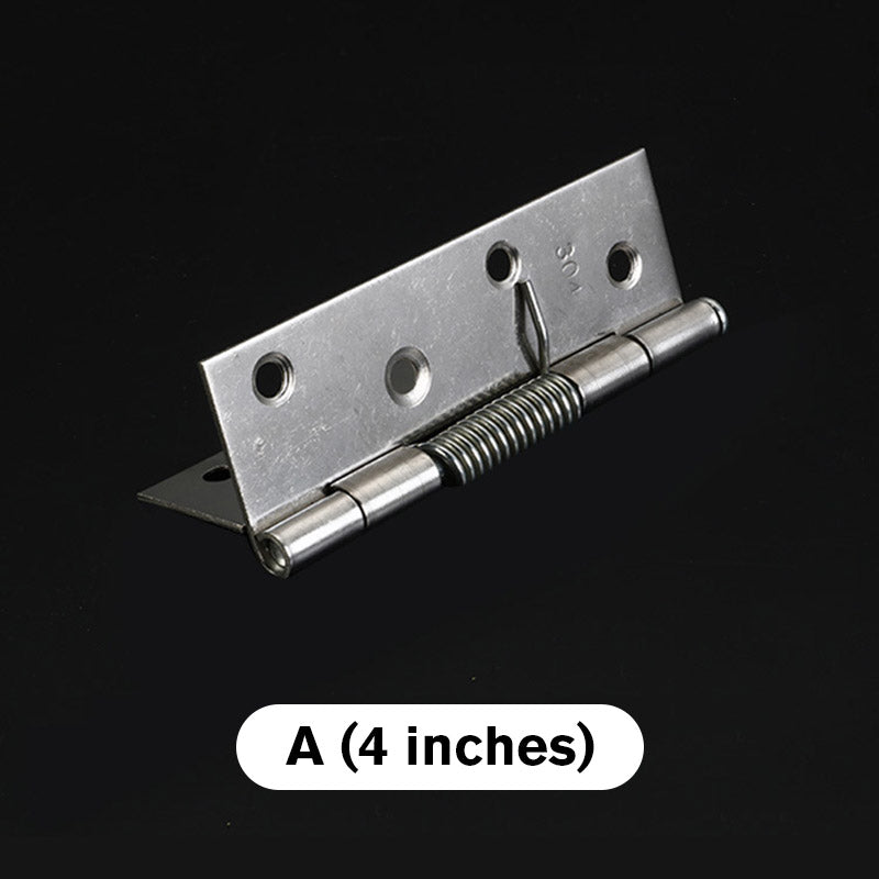 🚪✨ Stainless Steel Self-Closing Door Hinge – Built-In Spring Mechanism, Durable & Easy to Install for Home, Cabinet & DIY