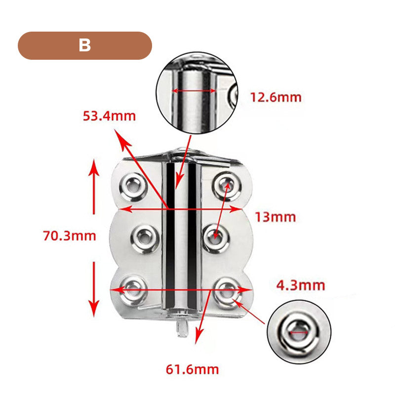 🚪✨ Stainless Steel Self-Closing Door Hinge – Built-In Spring Mechanism, Durable & Easy to Install for Home, Cabinet & DIY