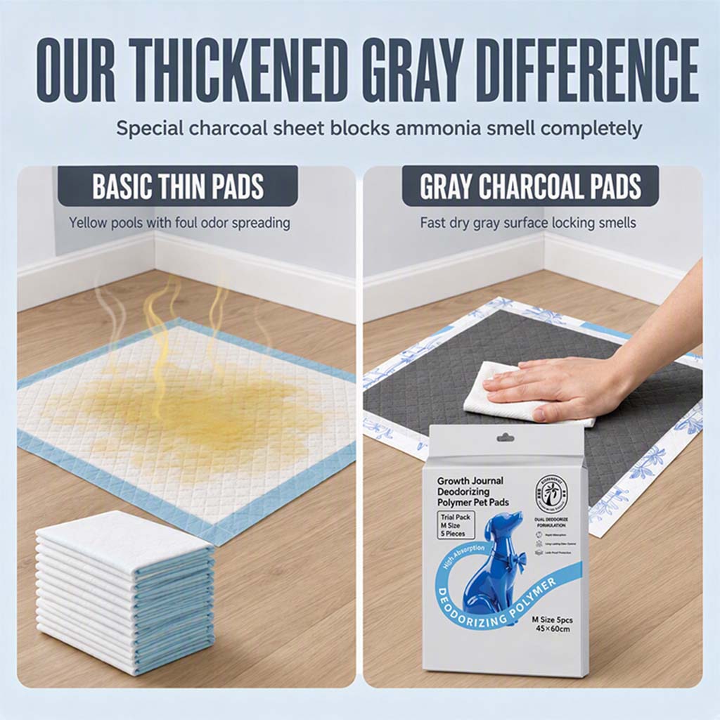 ✨ 7-Layer Charcoal Pet Pads – Quick-Dry Pads for Cleaner Floors🍃