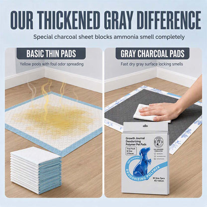 ✨ 7-Layer Charcoal Pet Pads – Quick-Dry Pads for Cleaner Floors🍃