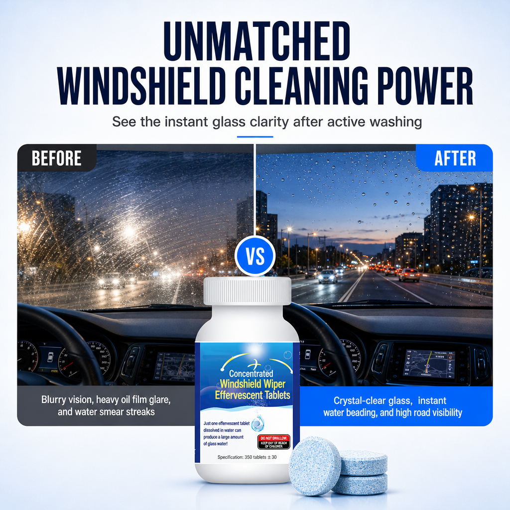 ⏳Limited-time 50% off⏰Car Windshield Washer Effervescent Tablets🚗🫧