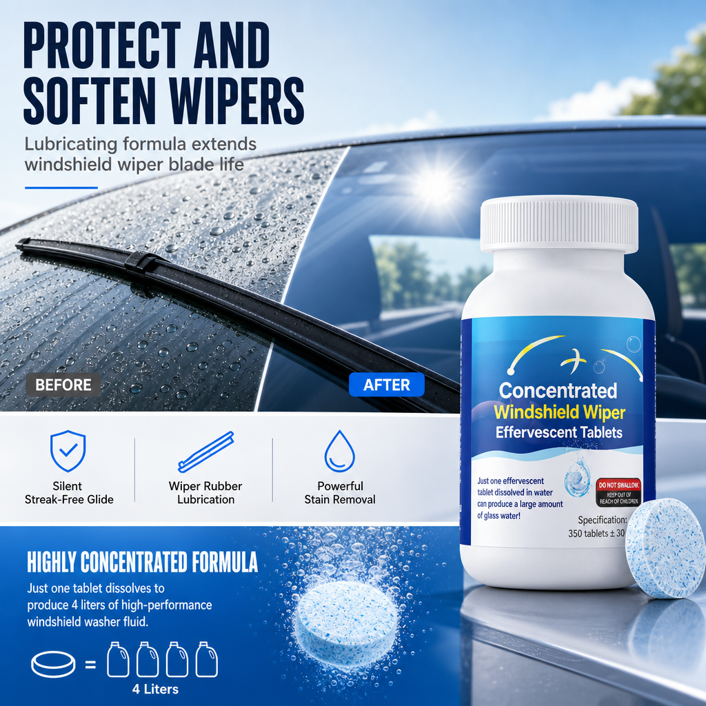 ⏳Limited-time 50% off⏰Car Windshield Washer Effervescent Tablets🚗🫧