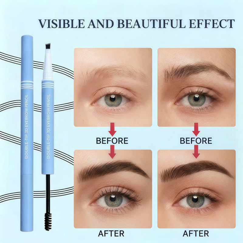 💥LAST DAY BUY 1 GET 1 FREE!!💥Double-Head Eyebrow Pencil for Defined Hair Strokes
