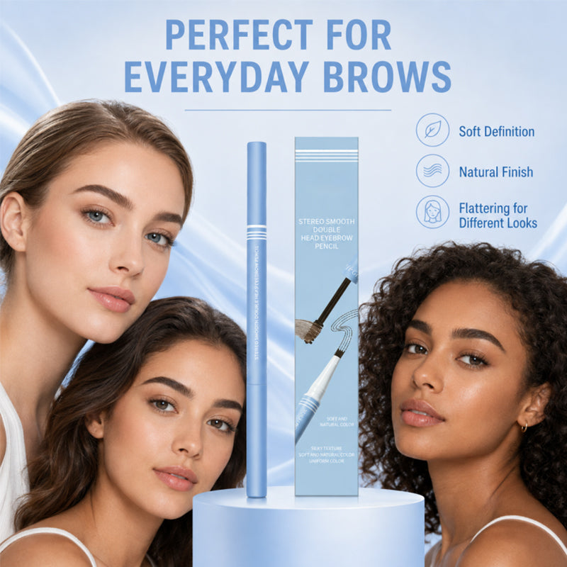 💥LAST DAY BUY 1 GET 1 FREE!!💥Double-Head Eyebrow Pencil for Defined Hair Strokes