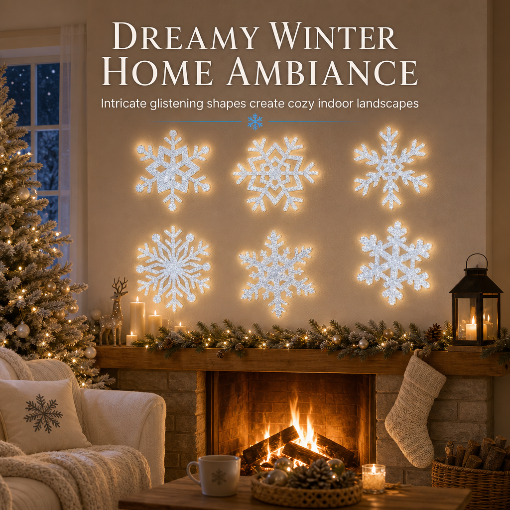 ❄Glowing Snowflake Night Light Wall Stickers💡
