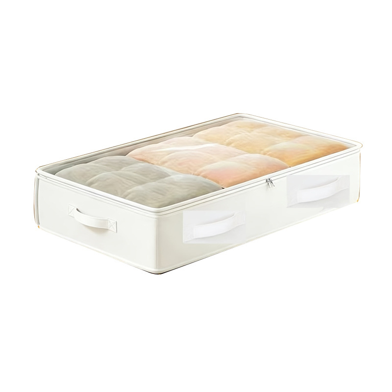 Foldable Underbed Storage Bag with Zipper Lid