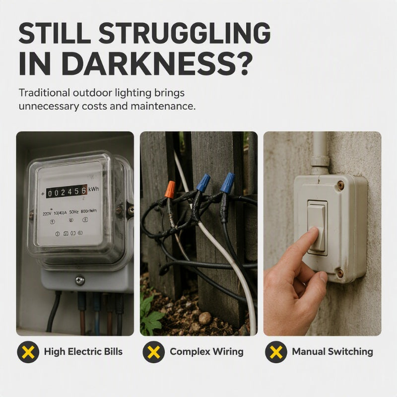 ☀️ Solar Gutter Wall Lights: Zero Electricity, 3 LED, Waterproof, Auto On