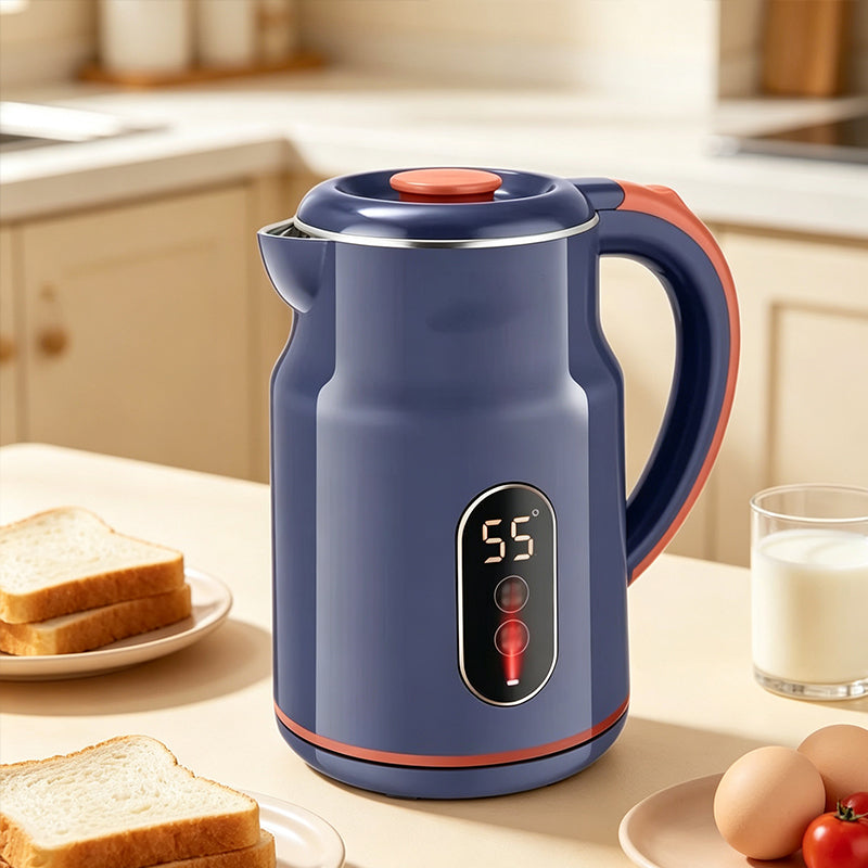 🎁2026 New Arrivals 50% OFF💥☕ Smart Electric Kettle: 3L, 1500W Fast Boil, 55°C Keep Warm, Temp Display, Cool-Touch
