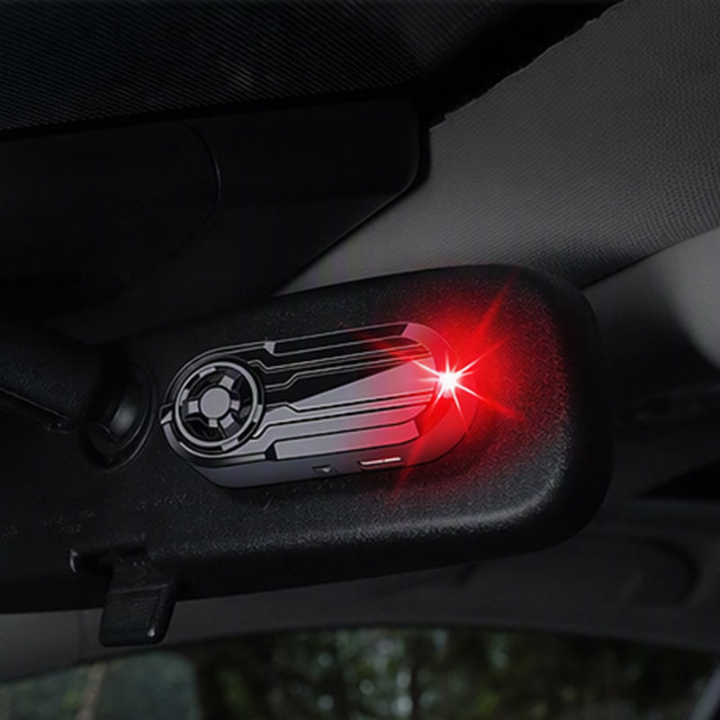 Solar Powered Car Simulated Anti-Theft LED Warning Light