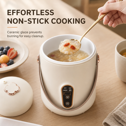 🍜⚡ Portable Mini Electric Cooking Pot – Hot Meals Anywhere