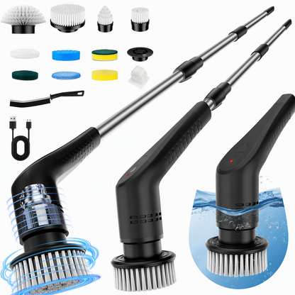 ⚡🛁 Cordless Electric Cleaning Brush – Extendable Spin Scrubber for Bathroom & Floors
