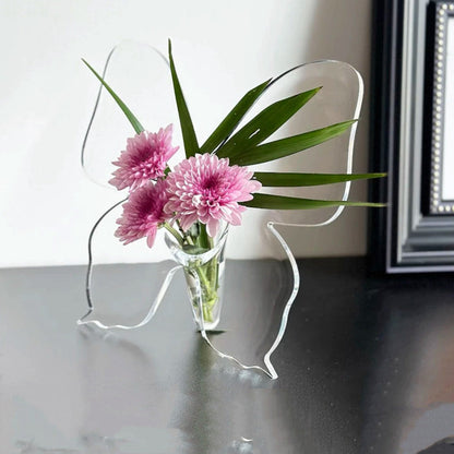 🦋 Transparent Butterfly Vase: Crystal-Clear, Shatter-Resistant, Stable Base