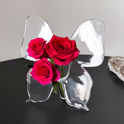 🦋 Transparent Butterfly Vase: Crystal-Clear, Shatter-Resistant, Stable Base