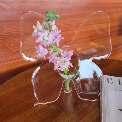 🦋 Transparent Butterfly Vase: Crystal-Clear, Shatter-Resistant, Stable Base