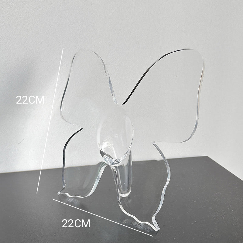 🦋 Transparent Butterfly Vase: Crystal-Clear, Shatter-Resistant, Stable Base