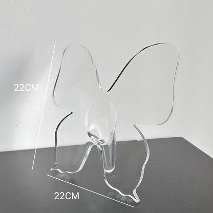 🦋 Transparent Butterfly Vase: Crystal-Clear, Shatter-Resistant, Stable Base