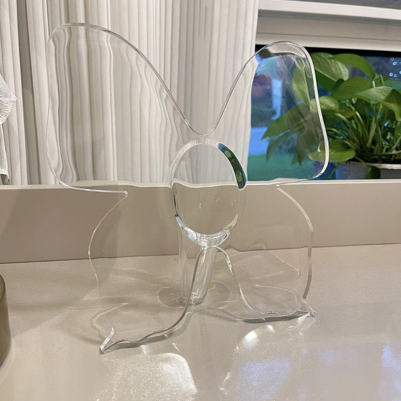 🦋 Transparent Butterfly Vase: Crystal-Clear, Shatter-Resistant, Stable Base