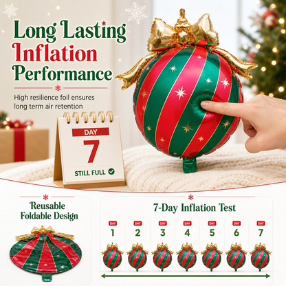 50-Piece Christmas Bowknot Hanging Balloons