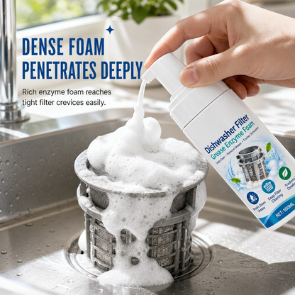 Dishwasher Filter Enzymatic Cleaning Foam