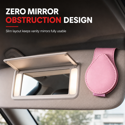 Universal Portable Car Sunglasses Holder & Ticket Card Clip