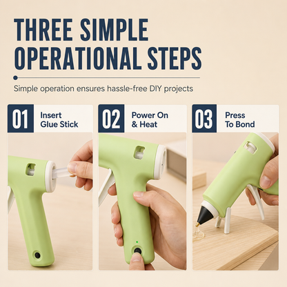 🔥✨ Rechargeable Mini Cordless Hot Glue Tool – Portable DIY Crafting