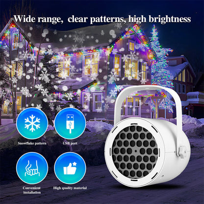 🎅Christmas HOT SALE 50% OFF🎄Hot Sale Offers-16-Pattern USB Christmas Projector Light